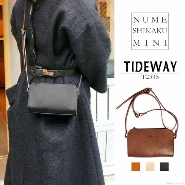 TIDEWAY ショルダーバッグ スクエア ミニバッグ (ヌメ)