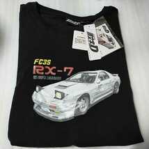 新品 頭文字D Tシャツ FC3S RX-7 4L サイズ ステッカー付き 高橋涼介 イニシャルD 半袖Tシャツ マツダ メンズ_画像1