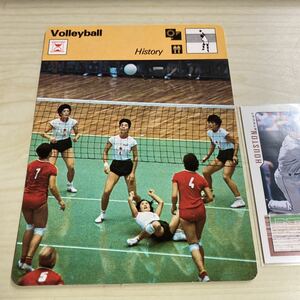 1978-79 SportsCasterCard バレーボール　東洋の魔女　モントリオール五輪　日本代表男子　男子決勝　ソ連対ポーランド