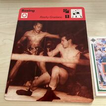 1977-78 SportsCasterCard Boxing Sugar Ray Leonard.Rocky Marciano.Jack Dempsey.Rocky Granziano.Henry Armstrong._画像7