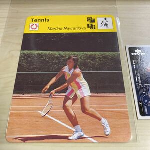 1978 SportsCasterCard Martina Navratilova Rookie Card マルチナ　ナブラチオバ　ルーキーカード　スポーツキャスターカード