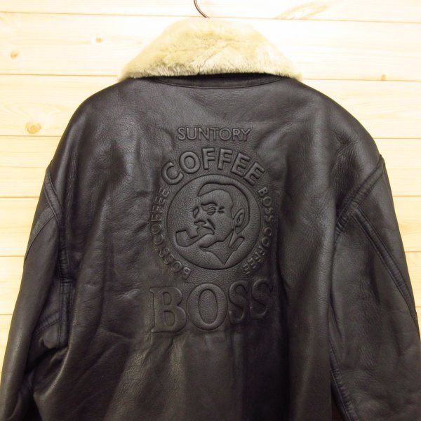 ビジネスバック BOSS B-3 フライトジャケット メンズ S 黒 ボスジャン