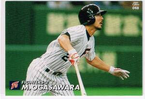 2001 カルビー プロ野球チップス カード #048 日本ハムファイターズ 小笠原道大