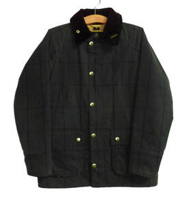 ◆定価5.6万 Barbour バブアー 1502085 Bedale wax ウィンドペンチェック ビデイルSL オイルド ワックスジャケット 36 ブルガリ製