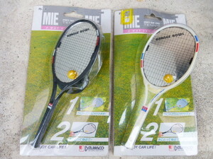  Showa Retro tennis racket type suction pad mirror 2 piece unused bee maru GX71 Y30