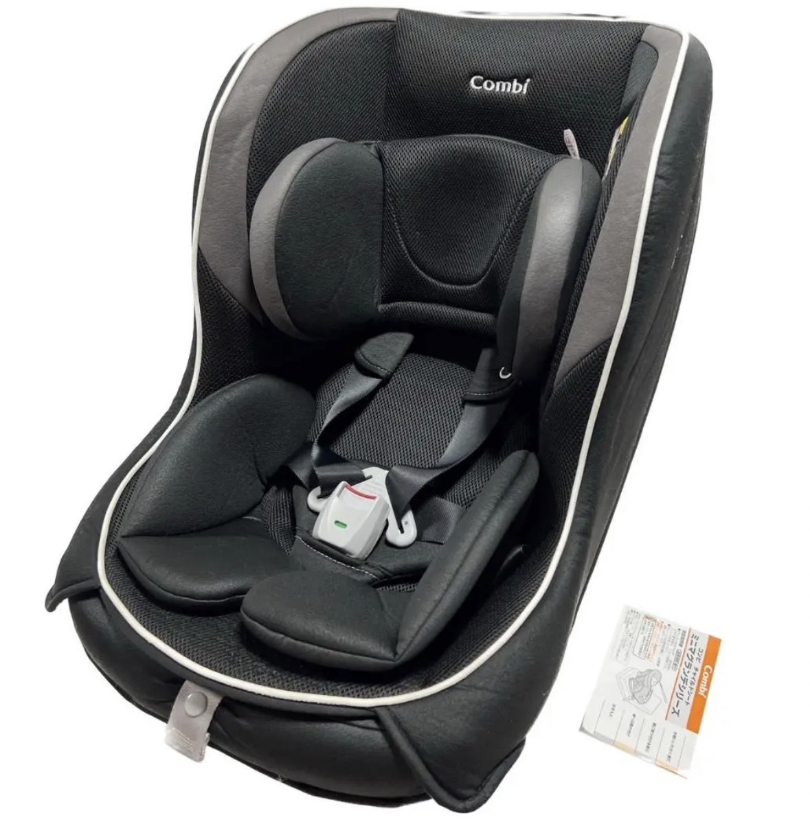 春先取りの 【限定1台•良品】COMBI ミニマグランデ エッグショック スペースブラック チャイルドシート Combi コンビ マルゴットBE ランプブラック インナークッション 背面部用