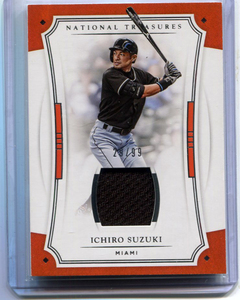 2017 Panini National Treasures 22 Ichiro イチロー ジャージ 99枚限定