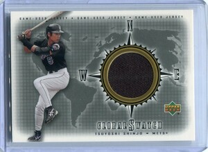 2002 Upper Deck Global Swatch Tsuyoshi Shinjo 新庄剛志 ジャージ カード