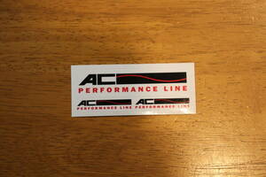 【限定3】送料250円～　AC PERFORMANCE LINE ステッカー　3枚セット　80X20ｍｍ　40X10mm