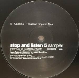 The Loft★Candido /Thousand Fingered Man /Fania All Stars /Coro Miyare (Stop And Listen 5 Sampler) 12inch