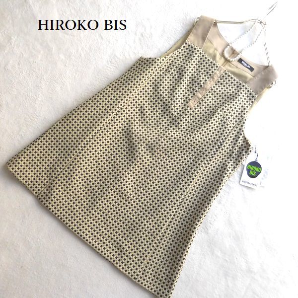 新品同様/ヒロコビス HIROKO BIS ヒロココシノ ワンピース 表記9号 M 