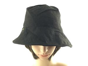 クロッシェ帽子 レディース ツバ広 深かぶり小顔 UV ブラック 送料250円