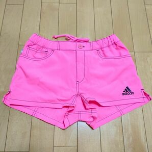 【美品】アディダスadidas レディースランニングパンツ Mサイズ ピンク