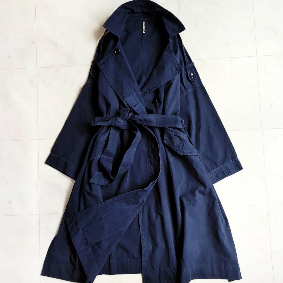 美品◇フラボア FRAPBOIS Half スタジャンコート◇ネイビー◇サイズ1