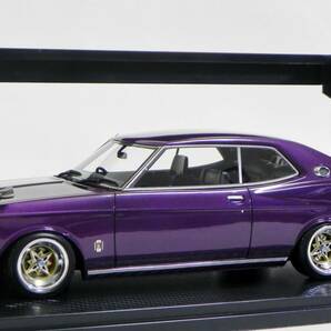 IG 0623 1/18 日産 ローレル パープルメタ イグニッションモデル ブタケツ テクノファントム カモメウイング Nissan Laurel 2000SGX C130の画像2