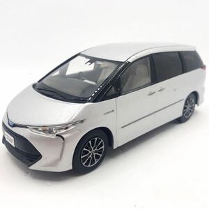 1/30 トヨタ エスティマ ハイブリッド ESTIMA 後期 非売品 カラーサンプル ミニカー シルバーメタリック　新型　色見本　レア　入手困難