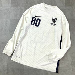 激レア 入手困難 非売品 中央大学 NIKE ナイキ サッカー部 プラクティスシャツ ユニフォームシャツ メンズ Lサイズ ホワイト