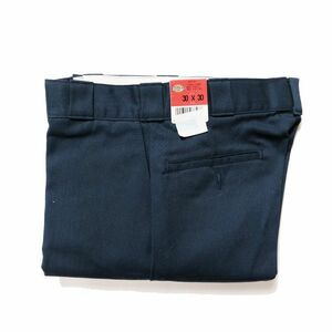 デッドストック 90's USA製 ディッキーズ Dickies 874 N ワークパンツ 紺 (30×30) ネイビー TALON タロン 90年代 アメリカ製 オールド