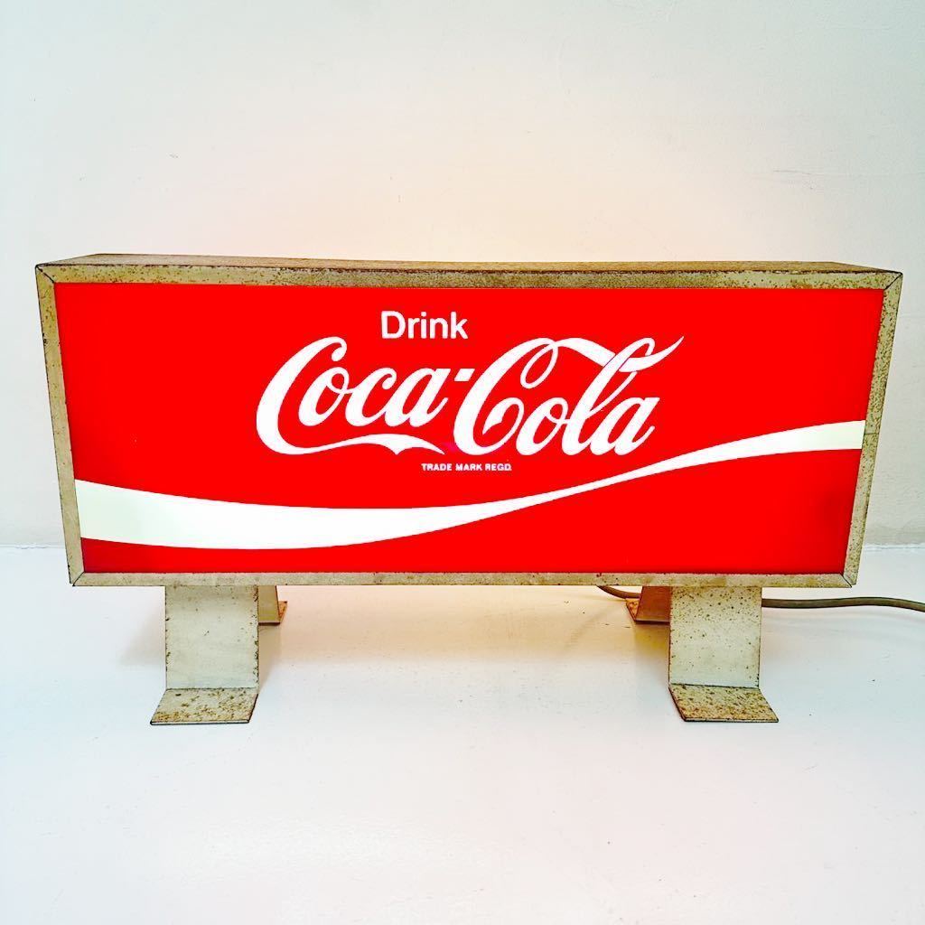 A4等級以上 BA123 昭和レトロ ブリキ製 大型 看板 Coca Cola コカ