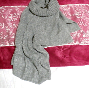 Серо-серый свитер-накидка-пончо вязанной вязки немного необычной формы., женская мода, куртка, верхняя одежда, пончо
