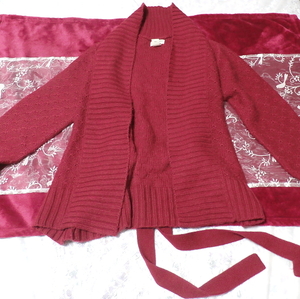 Made in Hong Kong red purple wine red color cardigan / coat, Ladies fashion & cardigan & M size