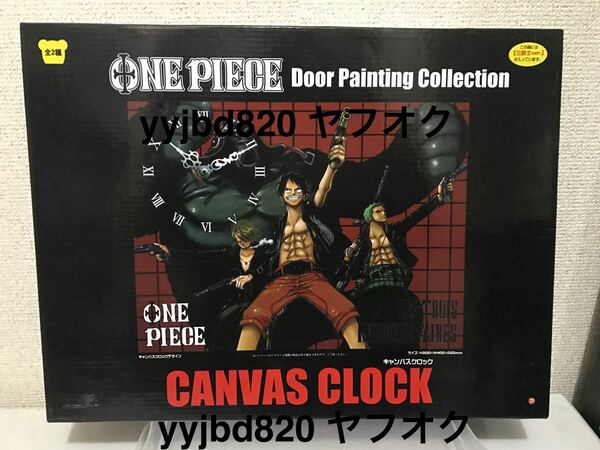 【即決・送料無料】 ワンピース　キャンバスクロック（時計）三銃士ver. Door Painting Collection ★3