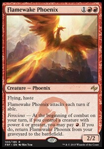 え赤 炎跡のフェニックス 1枚（4枚在庫s 英 良品 FRF）/Flamewake Phoenix（MTG /運命再編/Fate Reforged/）