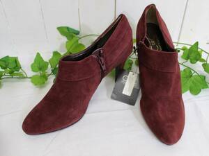  new goods *COUP DE CHANCE Coup de Chance * cow leather suede leather bootie boots (24.5cm) wine / regular price 16,000 jpy 