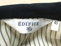 EDIFECE コート くるみボタン メンズ 紺ネイビー エディフィス ジャケット アウター ②_画像8