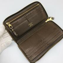 ルイヴィトン　Louis Vuitton　b07d5　アンプラント　スクレットロン　長財布　小銭入れ　黒×茶　バイカラー_画像6