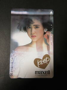 松田聖子　Maxell　★テレカ　50度数未使用