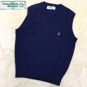 MUNSINGWEAR Munsingwear одежда Grand s Ram Golf одежда спорт лучший вязаный свитер пингвин вышивка Logo мужской размер S темно-синий цвет 