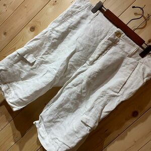 [KWT3253] Zara Man Half Pants Men's White Con