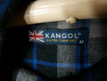 to5919　KANGOL　カンゴール　長袖　チェック　デザイン　シャツ　ネルシャツ　人気　送料格安_画像4