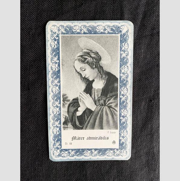 スペイン 19世紀後期 フィリッポ・リッピ イマージュピュース 聖母 マリア ホーリーカード ロザリオ メダイ キリスト 宗教画 アンティーク