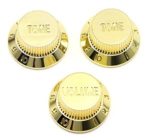 [ Gold ] electric guitar base for 2 tone .1 volume silk hat Speed volume tone pedal control guitar knob 