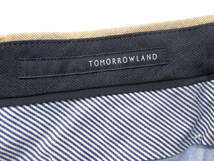 【トゥモローランド】綿100%/オックスフォード地◆スラックス パンツ 日本製◆44_画像4