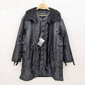 Engineered Garments engineered garments Liner Jacket двусторонний подкладка жакет боа флис пальто черный 