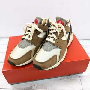 未使用品 STUSSY × NIKE AIR HUARACHE LE Desert Oak DD1381-200 US9.5 27.5cm 黒タグ 箱付き