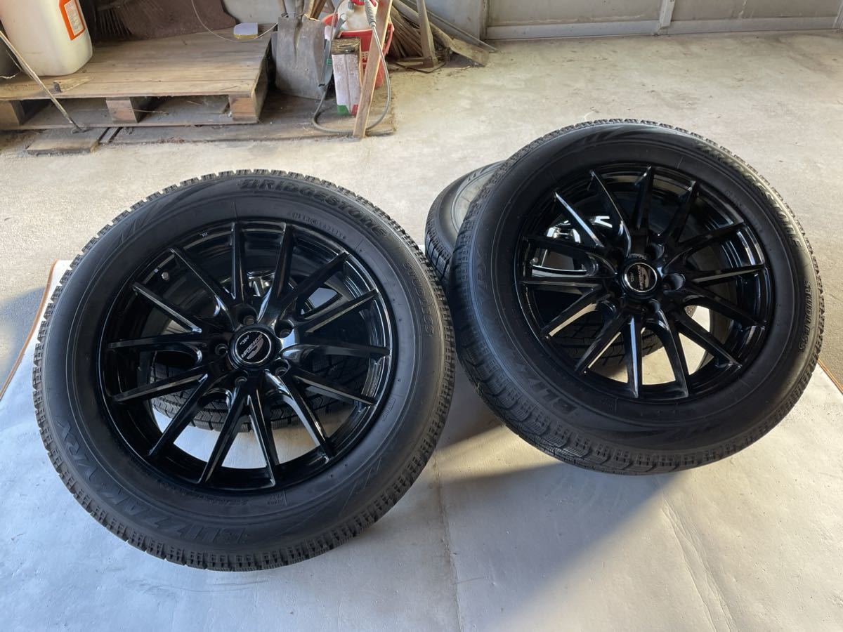 8部山！極美品215/60R17 ブリザックVRX ホイール4本セットナット付属-