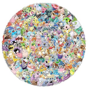 200 sheets Pokemon D waterproof sticker seal 