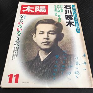 つ75 太陽 1980年11月号 平凡社 石川啄木 歴史 社会 雑誌 浅草 札幌 函館 北海道 釧路 週刊誌