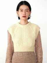 定価25,300円 極美品 Mediam ミディアム Shear Mohair Tops Nude モヘア ニット シアートップ_画像4