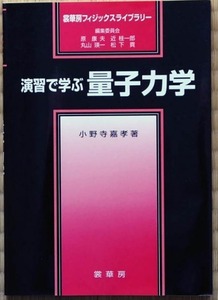 【マーカーによる線引きあり】　演習で学ぶ量子力学　小野寺義孝　裳華房　