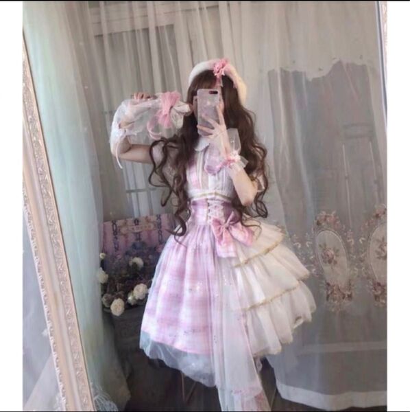 Mサイズ 桜ノ恋アイドル系ロリータ ワンピース