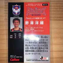 カルビーJリーグカード2006 野澤洋輔_画像2