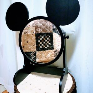 ミッキーマウス型のかわいい鏡台 ねずみ型 ディズニー好きさんに レア？ 黒