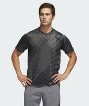 (新品) アディダス adidas 半袖機能Tシャツ M4T STRONG キカガクグラフィックヘザーTシャツ Sサイズ 黒 ブラック グレー トレーニング_画像5