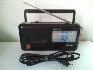 SONY ソニー AM/FM ポータブルラジオ ICF-750　電源コード付き ★動作品