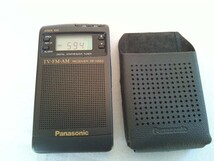 Panasonic パナソニック RF-H565　TV／FM／AM ポケットラジオ　ケース付き　日本製★動作品_画像1